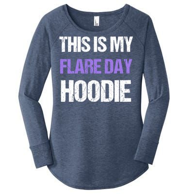 Funny Fibro Spoonie Design Fibromyalgia This Is My Flare Day Gift Women's Perfect Tri Tunic Long Sleeve Shirt