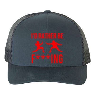 Funny Fencing Sport Gift Cute Fencers Fighters Meaningful Gift Yupoong Adult 5-Panel Trucker Hat