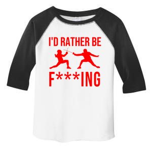 Funny Fencing Sport Gift Cute Fencers Fighters Meaningful Gift Toddler Fine Jersey T-Shirt