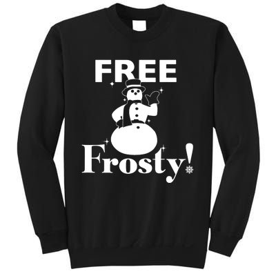 Free Frosty Snowman Christmas Xmas Holiday Trending Sweatshirt