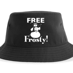 Free Frosty Snowman Christmas Xmas Holiday Trending Sustainable Bucket Hat