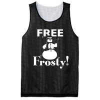 Free Frosty Snowman Christmas Xmas Holiday Trending Mesh Reversible Basketball Jersey Tank