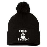 Free Frosty Snowman Christmas Xmas Holiday Trending Pom Pom 12in Knit Beanie