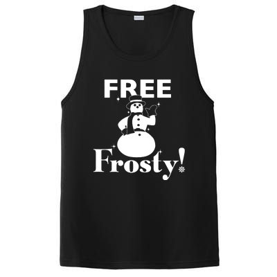 Free Frosty Snowman Christmas Xmas Holiday Trending PosiCharge Competitor Tank