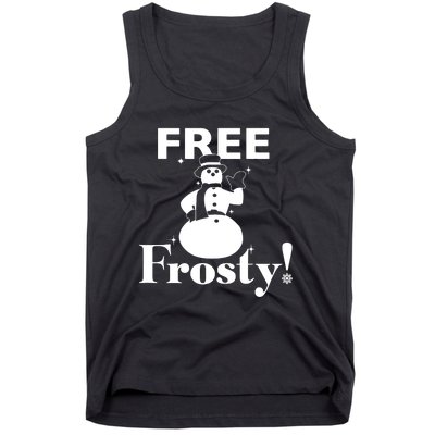 Free Frosty Snowman Christmas Xmas Holiday Trending Tank Top