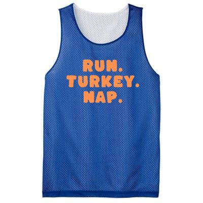 Funny Fall Sayings Thanksgiving Run Turkey Nap Great Gift Mesh Reversible Basketball Jersey Tank