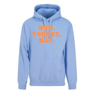 Funny Fall Sayings Thanksgiving Run Turkey Nap Great Gift Unisex Surf Hoodie