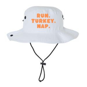 Funny Fall Sayings Thanksgiving Run Turkey Nap Great Gift Legacy Cool Fit Booney Bucket Hat