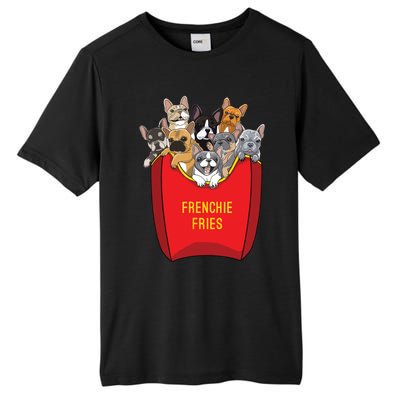 Frenchie Fries Shirts French Bulldog Dog Mom Dog Dad Cute Tall Fusion ChromaSoft Performance T-Shirt