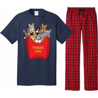 Frenchie Fries Shirts French Bulldog Dog Mom Dog Dad Cute Pajama Set