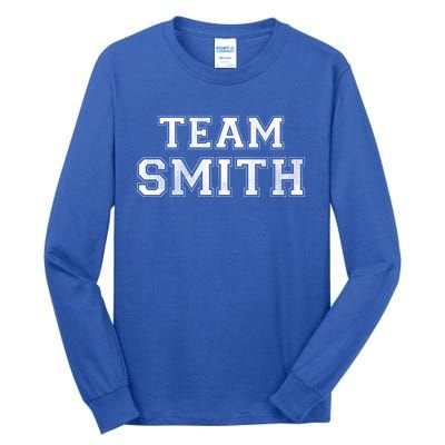 Funny Family Sports Team Smith Last Name Smith Great Gift Tall Long Sleeve T-Shirt