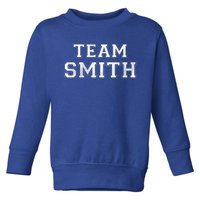 Funny Family Sports Team Smith Last Name Smith Great Gift Toddler Sweatshirt