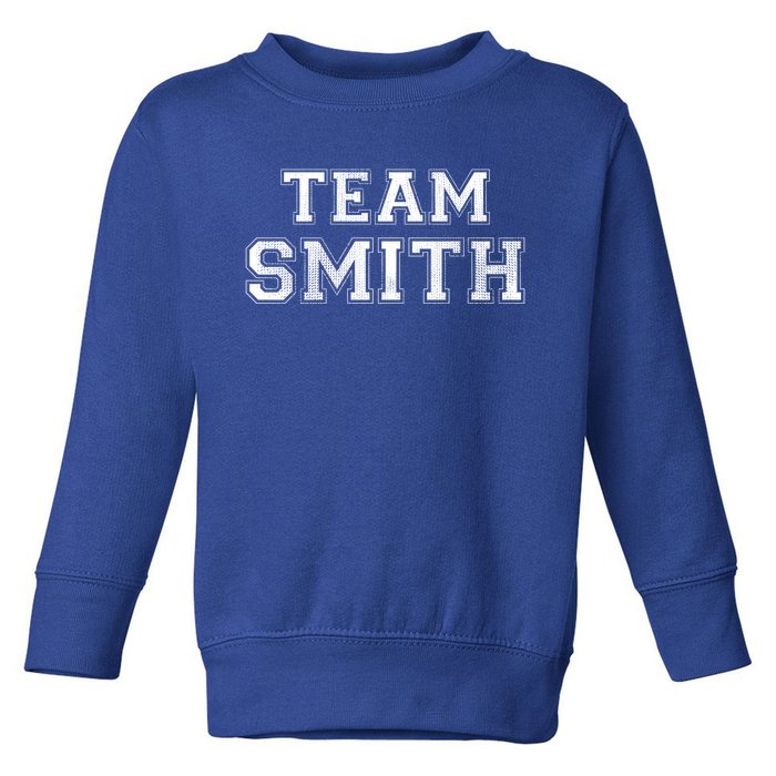 Funny Family Sports Team Smith Last Name Smith Great Gift Toddler Sweatshirt