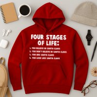 Funny Four Stages Of Life Hoodie