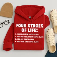 Funny Four Stages Of Life Hoodie