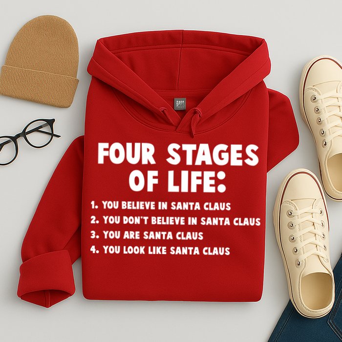 Funny Four Stages Of Life Hoodie