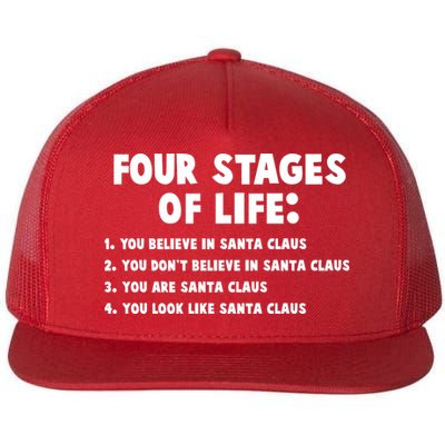 Funny Four Stages Of Life Flatbill Hat