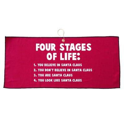 Funny Four Stages Of Life Large Microfiber Waffle Golf Towel