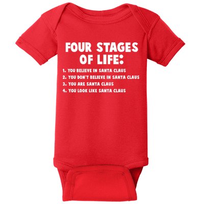 Funny Four Stages Of Life Baby Bodysuit