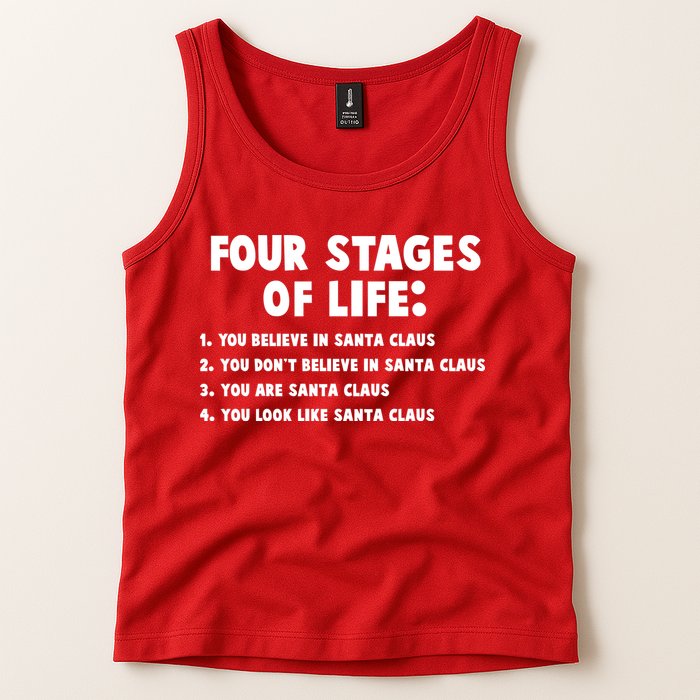 Funny Four Stages Of Life Tank Top