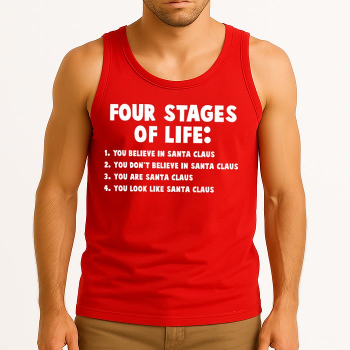 Funny Four Stages Of Life Tank Top