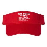 Funny Four Stages Of Life Valucap Bio-Washed Visor