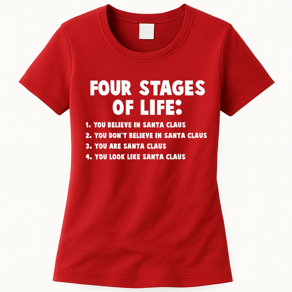 Funny Four Stages Of Life Womens T-Shirt