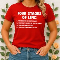 Funny Four Stages Of Life Womens T-Shirt