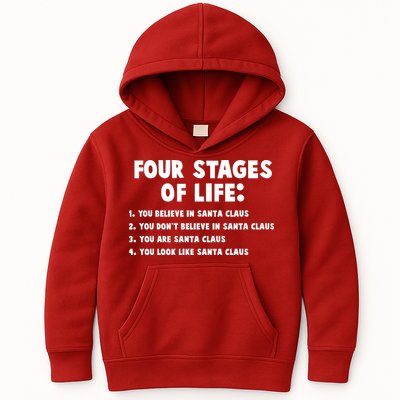Funny Four Stages Of Life Kids Hoodie