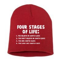 Funny Four Stages Of Life Short Acrylic Beanie