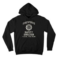 Funny Fireworks Safety Director 4th Of July Pyro Boom Squad Hoodie