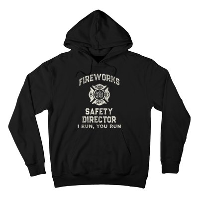 Funny Fireworks Safety Director 4th Of July Pyro Boom Squad Hoodie