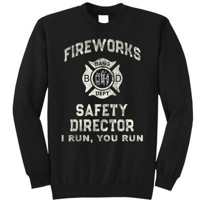 Funny Fireworks Safety Director 4th Of July Pyro Boom Squad Sweatshirt