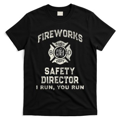 Funny Fireworks Safety Director 4th Of July Pyro Boom Squad T-Shirt