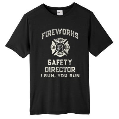 Funny Fireworks Safety Director 4th Of July Pyro Boom Squad Tall Fusion ChromaSoft Performance T-Shirt