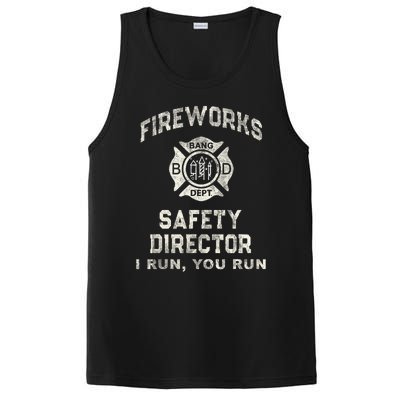 Funny Fireworks Safety Director 4th Of July Pyro Boom Squad PosiCharge Competitor Tank