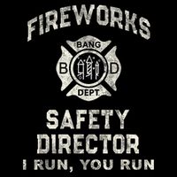 Funny Fireworks Safety Director 4th Of July Pyro Boom Squad Toddler T-Shirt