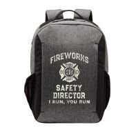 Funny Fireworks Safety Director 4th Of July Pyro Boom Squad Vector Backpack