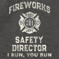 Funny Fireworks Safety Director 4th Of July Pyro Boom Squad Vector Backpack