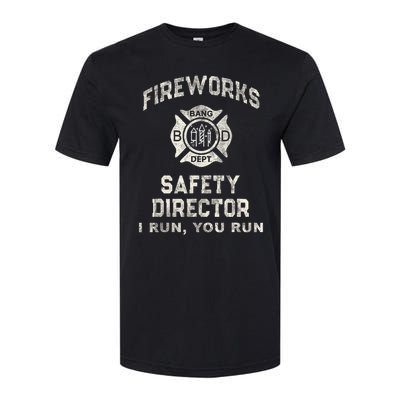 Funny Fireworks Safety Director 4th Of July Pyro Boom Squad Softstyle CVC T-Shirt