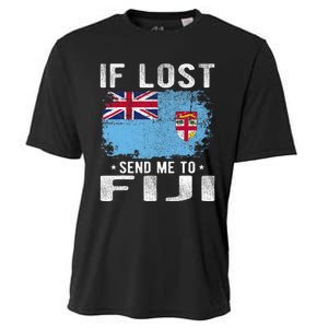 Fiji Flag Souvenir If Lost Send Me To Fiji Cooling Performance Crew T-Shirt