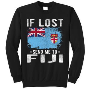 Fiji Flag Souvenir If Lost Send Me To Fiji Sweatshirt