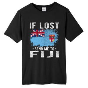 Fiji Flag Souvenir If Lost Send Me To Fiji Tall Fusion ChromaSoft Performance T-Shirt