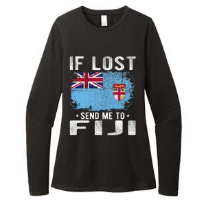 Fiji Flag Souvenir If Lost Send Me To Fiji Womens CVC Long Sleeve Shirt