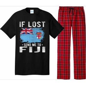 Fiji Flag Souvenir If Lost Send Me To Fiji Pajama Set