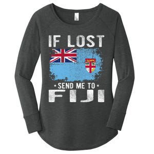 Fiji Flag Souvenir If Lost Send Me To Fiji Women's Perfect Tri Tunic Long Sleeve Shirt