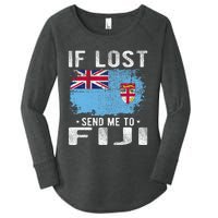 Fiji Flag Souvenir If Lost Send Me To Fiji Women's Perfect Tri Tunic Long Sleeve Shirt