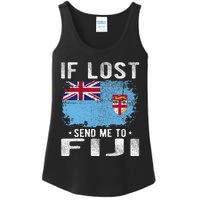 Fiji Flag Souvenir If Lost Send Me To Fiji Ladies Essential Tank