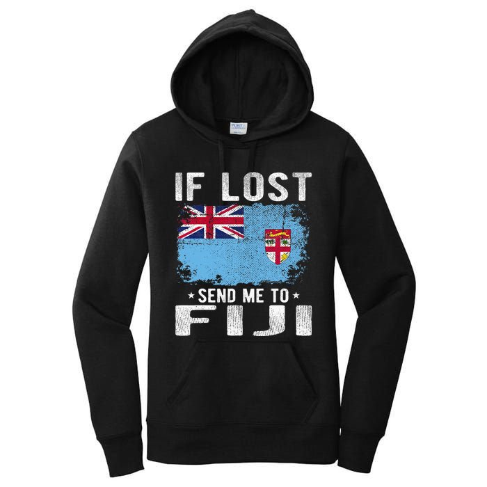 Fiji Flag Souvenir If Lost Send Me To Fiji Women's Pullover Hoodie