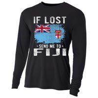 Fiji Flag Souvenir If Lost Send Me To Fiji Cooling Performance Long Sleeve Crew